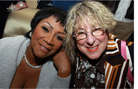 With Patti LaBelle, the first artist to regularly record my songs starting in 1978. - 1/9/08 at The Color Purple